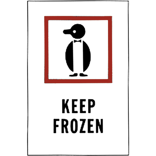 "Keep Frozen" Special Handling Labels, 6" L x 4" W, Red on White Rideout Tool & Machine Inc.