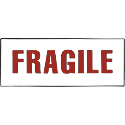 "Fragile" Special Handling Labels, 6" L x 2" W, Red on White Rideout Tool & Machine Inc.
