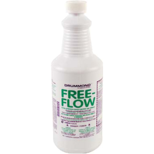 Produit d&eacute;bouchant et d&eacute;sodorisant pour les urinoirs Drummond Free Flow, 32 oz, Bouteille Rideout Tool & Machine Inc.
