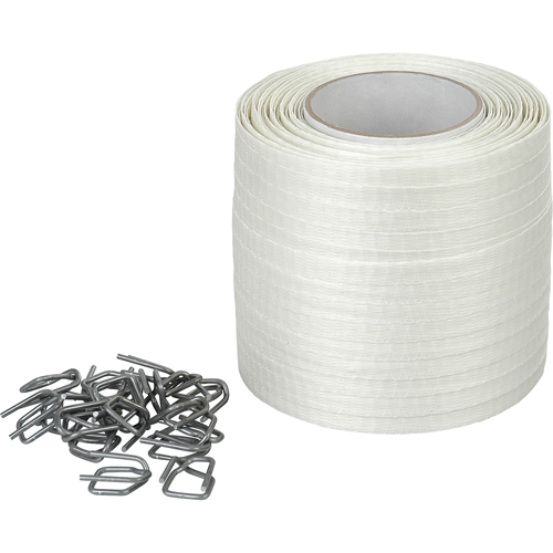 Feuillard en cordon tiss&eacute;, Polyester, 1/2" la x 750' lo Rideout Tool & Machine Inc.