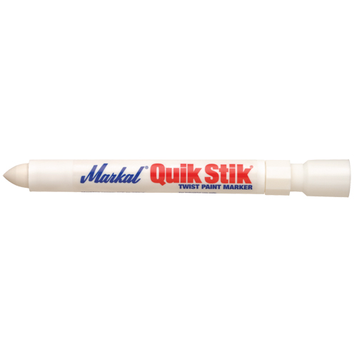 Quik Stik&reg; Twist-Up Paint Markers, Solid Stick, White Rideout Tool & Machine Inc.