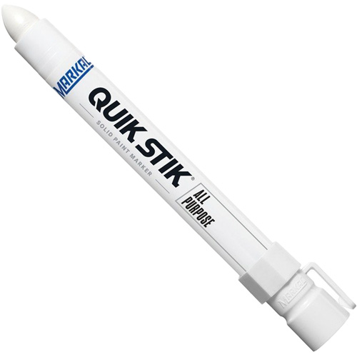 Quik Stik&reg; Twist-Up Paint Markers, Solid Stick, White Rideout Tool & Machine Inc.