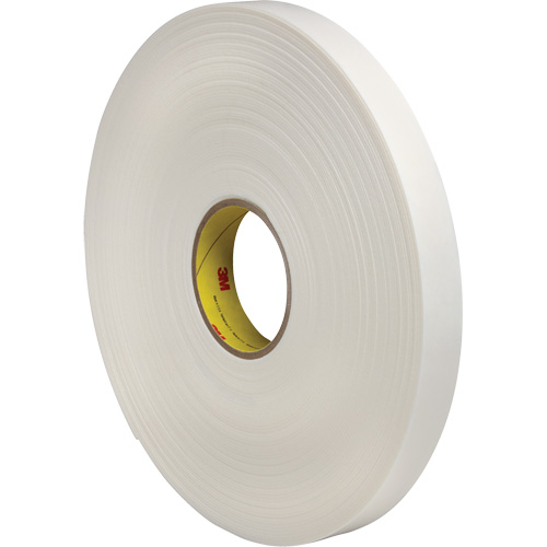 Ruban de mousse avec rev&ecirc;tement deux c&ocirc;t&eacute;s, 66 m (216') lo x 18 mm (3/4") la, 60 lb, Poly&eacute;thyl&egrave;ne Rideout Tool & Machine Inc.