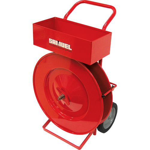 Distributeur de feuillards, Feuillard Polyester/Acier/Polypropyl&egrave;ne, Dia de noyau 16", largeur de rouleau 2,875" Rideout Tool & Machine Inc.