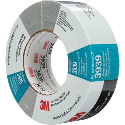 3939 Duct Tape, 9 mils, Silver, 48 mm (2") x 55 m (180') Rideout Tool & Machine Inc.