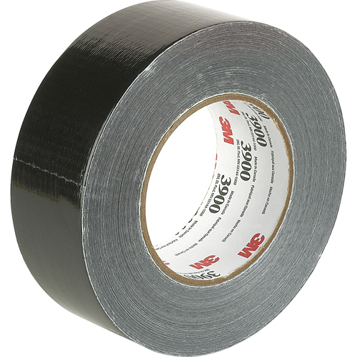 Rubans adh&eacute;sifs 3900 color&eacute;s de cat&eacute;gorie &eacute;conomique, 8 mils, Noir, 48 mm (2") x 55 m (180') Rideout Tool & Machine Inc.