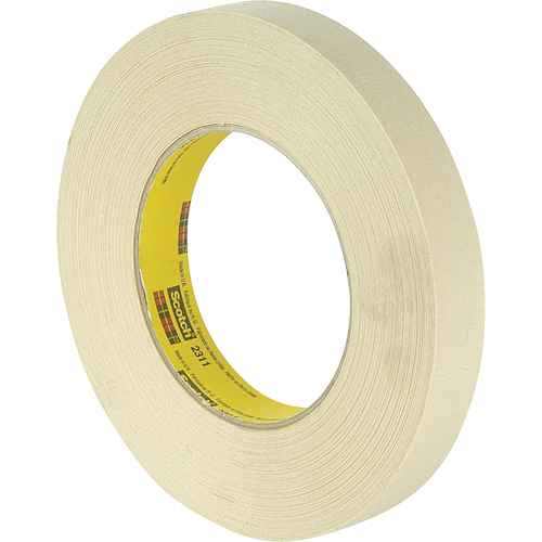 Scotch&reg; Performance 231 Masking Tape, 18 mm (3/4") x 55 m (180'), Tan Rideout Tool & Machine Inc.
