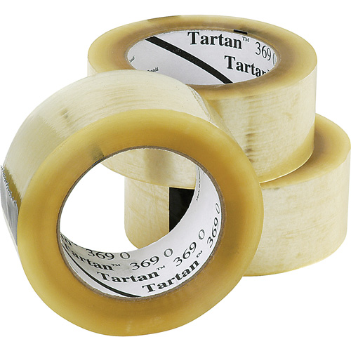 Tartan 369 Box Sealing Tape, Acrylic Adhesive, 1.6 mils, 48 mm (1-22/25") x 132 m (432') Rideout Tool & Machine Inc.