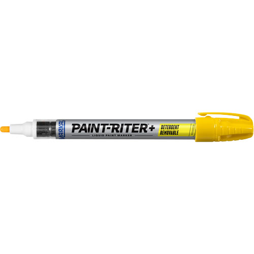 Marqueur &agrave; peinture nettoyable au d&eacute;tergent Paint-Riter+, Liquide, Jaune Rideout Tool & Machine Inc.