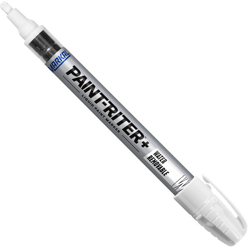 Paint-Riter&reg;+ Water Removable Paint Marker, Liquid, White Rideout Tool & Machine Inc.