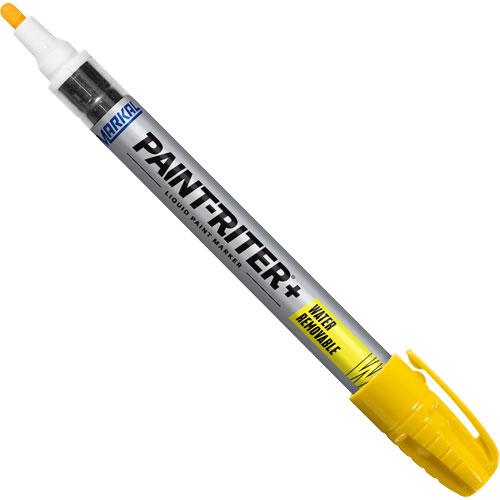 Paint-Riter&reg;+ Water Removable Paint Marker, Liquid, Yellow Rideout Tool & Machine Inc.