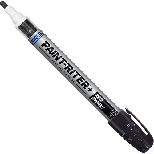 Paint-Riter&reg;+ Water Removable Paint Marker, Liquid, Black Rideout Tool & Machine Inc.