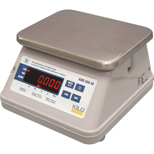 Digital Bench Top Scale With Dual Display, 5.5 lbs. / 2.5 kg Cap., 0.002 lbs. / 0.001 kg Graduations Rideout Tool & Machine Inc.
