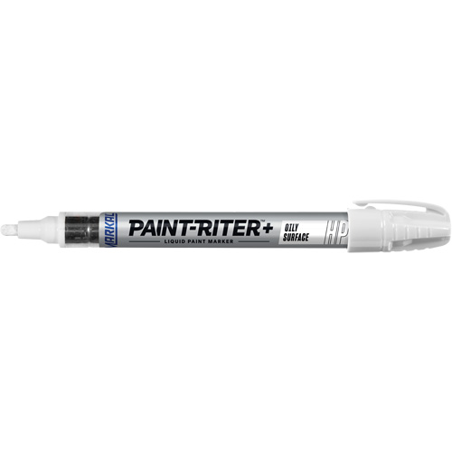 Paint-Riter&reg; + Oily Surface Marker, Liquid, White Rideout Tool & Machine Inc.