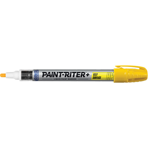 Paint-Riter&reg; + Oily Surface Marker, Liquid, Yellow Rideout Tool & Machine Inc.