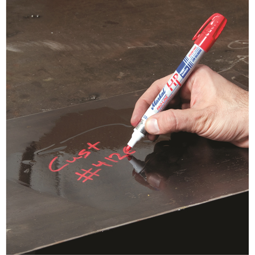 Paint-Riter&reg; + Oily Surface Marker, Liquid, Red Rideout Tool & Machine Inc.