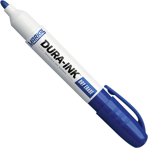 Dura-Ink&reg; Dry Erase Ink Markers, Blue, Bullet Tip Rideout Tool & Machine Inc.