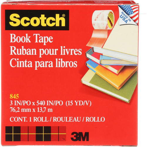 Ruban pour la r&eacute;paration de livres Scotch Rideout Tool & Machine Inc.