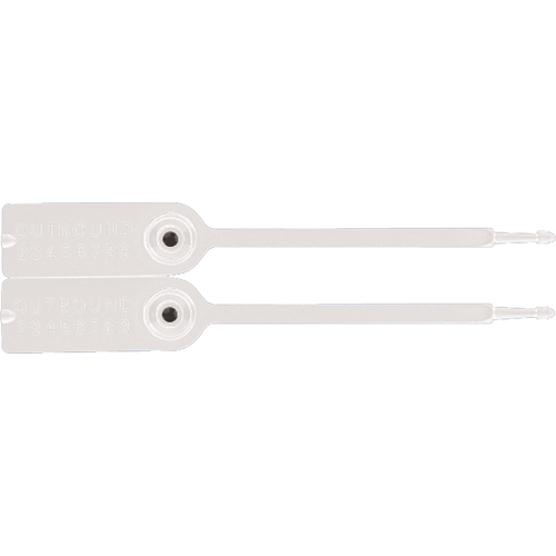 Gemini&reg; Tote Seals, 7-1/4", Plastic, Pull-Through Rideout Tool & Machine Inc.