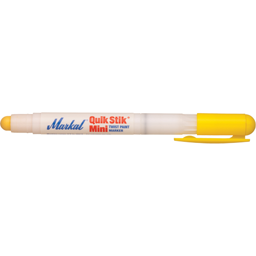 Mini marqueur de peinture Quik Stik, B&acirc;ton plein, Jaune Rideout Tool & Machine Inc.