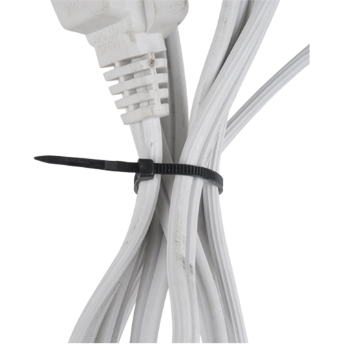 Cable Ties, 4" Long, 18 lbs. Tensile Strength, Black Rideout Tool & Machine Inc.