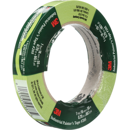 Industrial Painter's Tape 205, 18 mm (3/4") x 55 m (180'), Green Rideout Tool & Machine Inc.