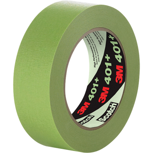 401+ High Performance Masking Tape, 6 mm (1/4") x 55 m (180'), Green Rideout Tool & Machine Inc.