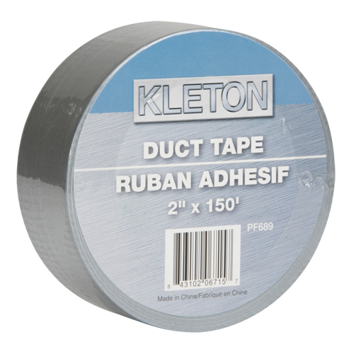 Utility Grade Duct Tape, 6 mils, Silver, 50 mm (2") x 45 m (148') Rideout Tool & Machine Inc.