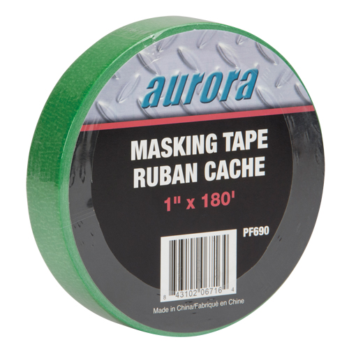 Painters Masking Tape, 25 mm (1") x 55 m (180'), Green Rideout Tool & Machine Inc.
