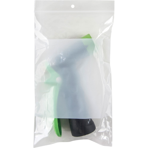 White Block Poly Bags, Reclosable, 8" x 5", 2 mils Rideout Tool & Machine Inc.