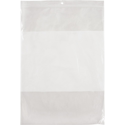 White Block Poly Bags, Reclosable, 12" x 9", 2 mils Rideout Tool & Machine Inc.