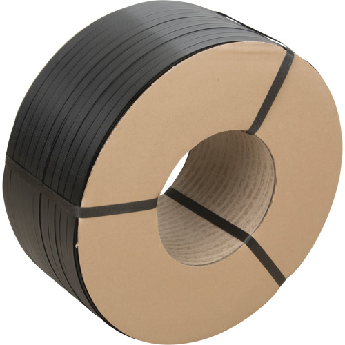 Feuillard, Polypropyl&egrave;ne, 5/8" la x 6000' lo, Noir, Calibre Manuel Rideout Tool & Machine Inc.