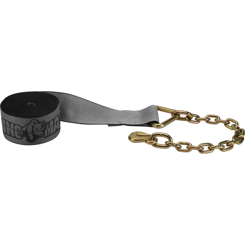Winch Strap with Chain Anchor Rideout Tool & Machine Inc.