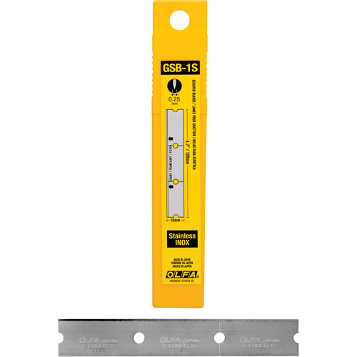 Lames de rechange pour racloir pour le verre, Style Simple Rideout Tool & Machine Inc.