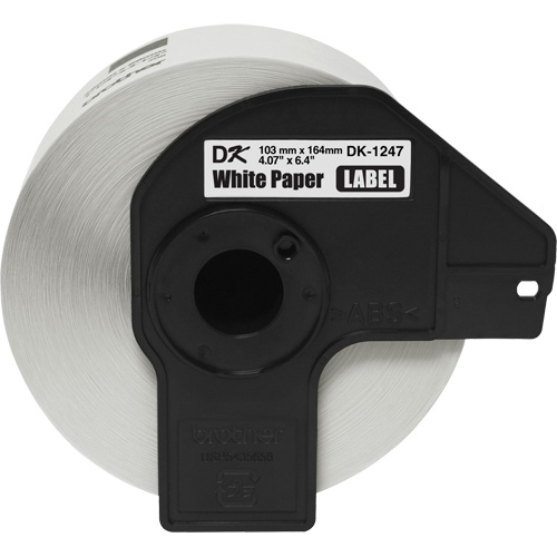 Large Die-Cut Shipping Labels, 4" W x 6-2/5" L, White Rideout Tool & Machine Inc.