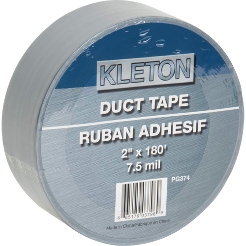 Utility Grade Duct Tape, 7.5 mils, Silver, 50 mm (2") x 55 m (180') Rideout Tool & Machine Inc.