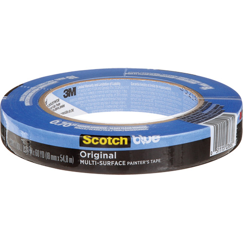 ScotchBlue Original Multi-Surface Painter's Tape 2090, 18 mm (3/4") x 54.8 m (180'), Blue Rideout Tool & Machine Inc.
