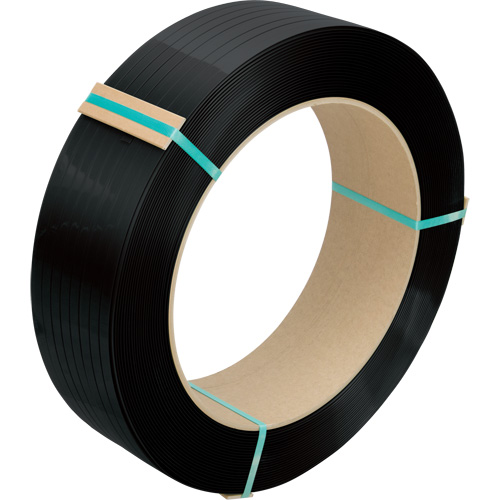 Feuillard, Polyester, 1/2" la x 5800' lo, Noir, Calibre Manuel Rideout Tool & Machine Inc.