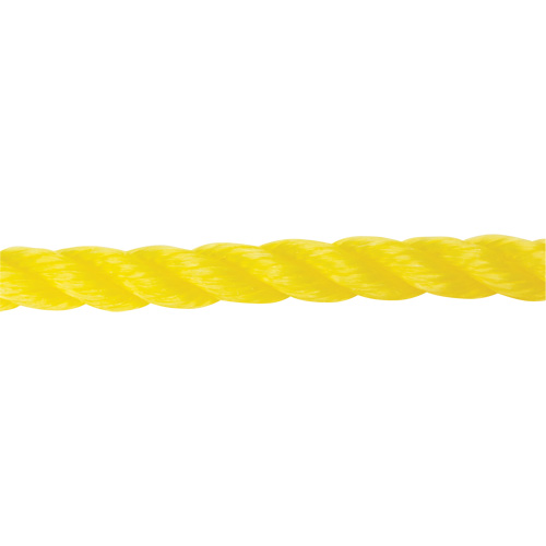 Corde jaune tress&eacute;e 5/8", Polypropyl&egrave;ne, 200' Rideout Tool & Machine Inc.