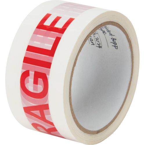 Ruban d'emballage Fragile, Adh&eacute;sif Thermofusible, 2 mils, 48 mm (2") x 100 m (328') Rideout Tool & Machine Inc.
