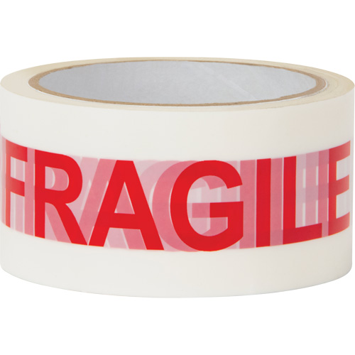 Ruban d'emballage Fragile, Adh&eacute;sif Thermofusible, 2 mils, 48 mm (2") x 100 m (328') Rideout Tool & Machine Inc.