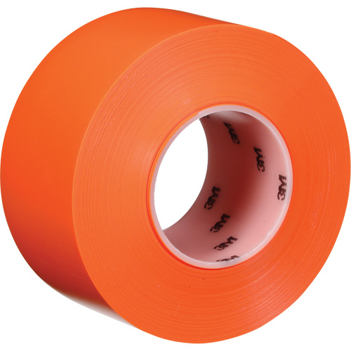 Ruban de marquage de planchers durable 971, 3" x 108', Vinyle, Orange Rideout Tool & Machine Inc.