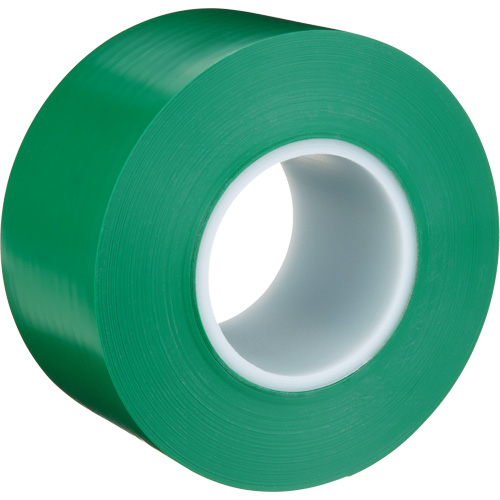 Durable Floor Marking Tape 971, 3" x 108', Vinyl, Green Rideout Tool & Machine Inc.