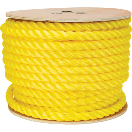 Braided Yellow Rope, Polypropylene, 144' Rideout Tool & Machine Inc.
