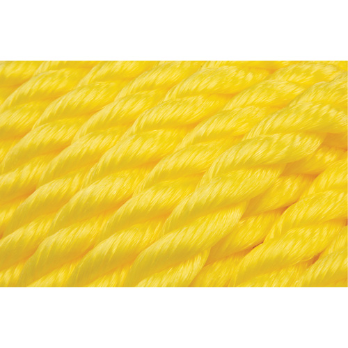 Braided Yellow Rope, Polypropylene, 144' Rideout Tool & Machine Inc.