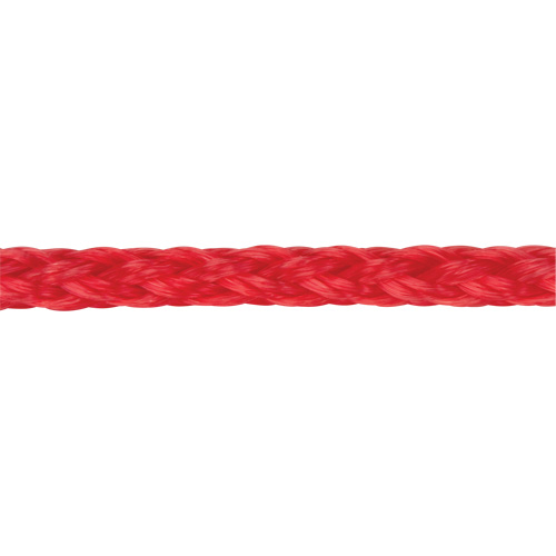 Corde rouge tress&eacute;e, Polypropyl&egrave;ne, 500' Rideout Tool & Machine Inc.