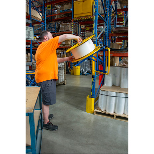 Strapping Dispenser, Polyester/Steel/Polypropylene Straps, 16"/8" Core Dia., 3"/8"/6" Roll Width Rideout Tool & Machine Inc.