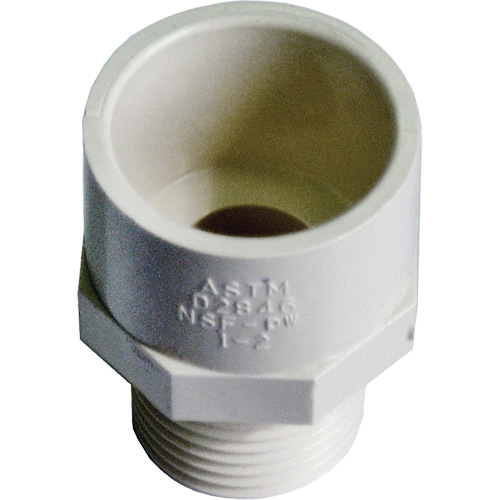 Adaptateur r&eacute;ducteur m&acirc;le, Noeud x MPT, 1/2" x 3/4" dia., PVC-C Rideout Tool & Machine Inc.