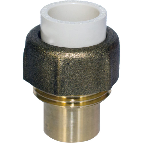 Pipe Union, 3/4", CPVC, Hub x Sweat Rideout Tool & Machine Inc.