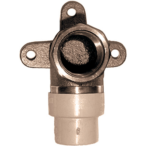 One-Piece 90° Drop Ear Elbow, Hub x FPT, Brass/CPVC, 3/4" Rideout Tool & Machine Inc.
